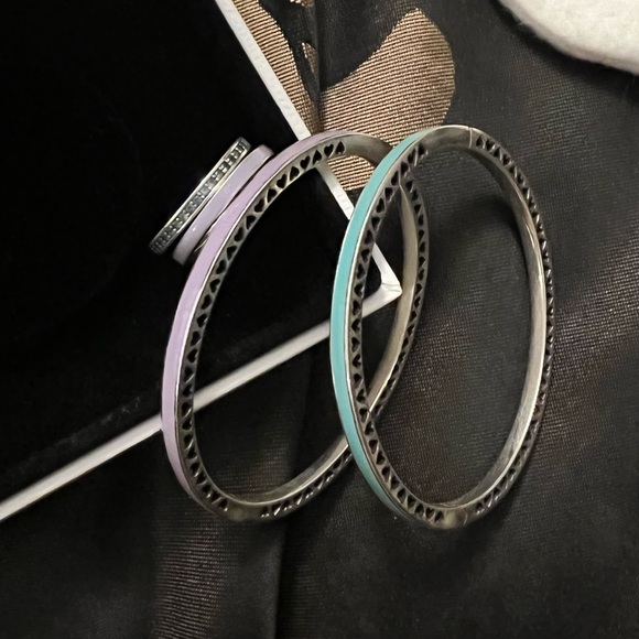 Pandora Set of 4 piece’s of bracelet and ring - Picture 10 of 11